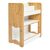 Ραφιέρα Seagull pakoworld φυσικό-λευκό mdf 57x34x70εκ - ΟΡΓΑΝΩΣΗ ΣΠΙΤΙΟΥ στο Milonadakis.gr