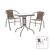 Tραπεζαρία Obbi-Watson pakoworld σετ 3τεμ καφέ μέταλλο-pe rattan Φ60x70εκ - ΣΕΤ ΤΡΑΠΕΖΑΡΙΕΣ στο Milonadakis.gr