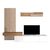 Σύνθετο σαλονιού Litende pakoworld sonoma-λευκό μελαμίνης 210x42x199.5εκ - ΣΥΝΘΕΣΕΙΣ ΣΑΛΟΝΙΟΥ στο Milonadakis.gr