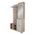 Έπιπλο εισόδου Louisen pakoworld oak-λευκό μελαμίνης 125x40x217.5εκ - ΕΠΙΠΛΑ ΕΙΣΟΔΟΥ στο Milonadakis.gr