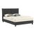 Κρεβάτι διπλό Majus pakoworld βελούδο ανθρακί-beige 160x200εκ - ΚΡΕΒΑΤΙΑ στο Milonadakis.gr