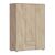 Ντουλάπα Bruse pakoworld μελαμίνη σε sonoma-oak απόχρωση 148.5x56.5x203.2εκ - ΝΤΟΥΛΑΠΕΣ στο Milonadakis.gr
