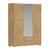 Ντουλάπα Rutenia pakoworld μελαμίνη σε oak απόχρωση 155.7x54x203εκ - ΝΤΟΥΛΑΠΕΣ στο Milonadakis.gr