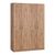 Ντουλάπα ρούχων τετράφυλλη Jonar I pakoworld χρώμα oak 120x42x180εκ - ΝΤΟΥΛΑΠΕΣ στο Milonadakis.gr