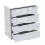 Συρταριέρα Afina pakoworld mdf-μελαμίνη σε λευκή glossy απόχρωση 90x44x101εκ - ΣΥΡΤΑΡΙΕΡΕΣ - ΤΟΥΑΛΕΤΕΣ στο Milonadakis.gr