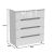 Συρταριέρα Afina pakoworld mdf-μελαμίνη σε λευκή glossy απόχρωση 90x44x101εκ - ΣΥΡΤΑΡΙΕΡΕΣ - ΤΟΥΑΛΕΤΕΣ στο Milonadakis.gr