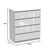 Συρταριέρα Dicama pakoworld mdf-μελαμίνη σε λευκη glossy απόχρωση 85.5x47x98εκ - ΣΥΡΤΑΡΙΕΡΕΣ - ΤΟΥΑΛΕΤΕΣ στο Milonadakis.gr