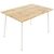 Τραπέζι Cuba pakoworld MDF sonoma-λευκό 120x80x75εκ - ΤΡΑΠΕΖΙΑ ΚΟΥΖΙΝΑΣ στο Milonadakis.gr