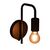 Φωτιστικό τοίχου-απλίκα Zhola pakoworld E27 40W μαύρο 17x12x25εκ - ΑΠΛΙΚΕΣ ΤΟΙΧΟΥ στο Milonadakis.gr