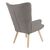 Πολυθρόνα Fluffy pakoworld ύφασμα γκρι-πόδι rubberwood φυσικό 75x69x96εκ - ΚΑΡΕΚΛΕΣ - ΠΟΛΥΘΡΟΝΕΣ ΕΣ. στο Milonadakis.gr