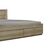 Κρεβάτι διπλό Nalos pakoworld με συρτάρι castillo-oak 140x200εκ - ΚΡΕΒΑΤΙΑ στο Milonadakis.gr