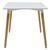 Τραπέζι Natali pakoworld MDF λευκό-πόδια φυσικό 80x80x76εκ - ΤΡΑΠΕΖΙΑ ΚΟΥΖΙΝΑΣ στο Milonadakis.gr
