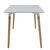 Τραπέζι Natali pakoworld MDF λευκό-πόδια φυσικό 120x80x76εκ - ΤΡΑΠΕΖΙΑ ΚΟΥΖΙΝΑΣ στο Milonadakis.gr