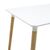 Τραπέζι Natali pakoworld MDF λευκό-πόδια φυσικό 120x80x76εκ - ΤΡΑΠΕΖΙΑ ΚΟΥΖΙΝΑΣ στο Milonadakis.gr