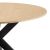 Τραπέζι Jeston pakoword MDF sonoma-πόδ μαύρο μέταλλο Φ120x75εκ - ΤΡΑΠΕΖΙΑ ΚΟΥΖΙΝΑΣ στο Milonadakis.gr
