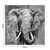 Πίνακας σε καμβά Elephant Inart 80x3x80εκ - ΠΙΝΑΚΕΣ στο Milonadakis.gr