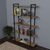 Βιβλιοθήκη Reson pakoworld oak-μαύρο μελαμίνης 120x34x180εκ - ΒΙΒΛΙΟΘΗΚΕΣ στο Milonadakis.gr