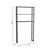 Έπιπλο πλυντηρίου Bothy pakoworld oak-μαύρο μελαμίνης 70x21x150εκ - ΟΡΓΑΝΩΣΗ ΣΠΙΤΙΟΥ στο Milonadakis.gr
