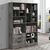 Βιβλιοθήκη Lucinda pakoworld γκρι oak 120x29.8x180.5εκ - ΒΙΒΛΙΟΘΗΚΕΣ στο Milonadakis.gr