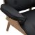 Πολυθρόνα relax Mirto pakoworld μασίφ ξύλο καρυδί -PU μαύρο 80x80x96.5εκ - ΚΑΡΕΚΛΕΣ - ΠΟΛΥΘΡΟΝΕΣ ΕΣ. στο Milonadakis.gr