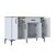 Μπουφές Ubron pakoworld λευκό-καρυδί μελαμίνης 120x40x78.6εκ - ΜΠΟΥΦΕΔΕΣ-ΚΟΝΣΟΛΕΣ στο Milonadakis.gr