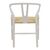 Καρέκλα Wishbone pakoworld λευκό rubberwood-έδρα φυσικό σχοινί 53x55x76εκ - ΚΑΡΕΚΛΕΣ - ΠΟΛΥΘΡΟΝΕΣ ΕΣ. στο Milonadakis.gr
