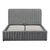 Κρεβάτι διπλό Zilin pakoworld ύφασμα ανθρακί-beige 160x200εκ - ΚΡΕΒΑΤΙΑ στο Milonadakis.gr