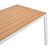 Τραπέζι Nares pakoworld αλουμίνιο λευκό-plywood φυσικό 180x90x72.5εκ - ΤΡΑΠΕΖΙΑ ΚΟΥΖΙΝΑΣ στο Milonadakis.gr