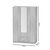 Ντουλάπα ρούχων τρίφυλλη Dillion pakoworld sonoma μελαμίνης 120x52x190εκ - ΝΤΟΥΛΑΠΕΣ στο Milonadakis.gr