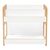 Ραφιέρα Dovere pakoworld φυσικό-λευκό mdf 56x34x55εκ - ΡΑΦΙΑ ΤΟΙΧΟΥ στο Milonadakis.gr