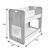 Ραφιέρα Dovere pakoworld φυσικό-λευκό mdf 56x34x55εκ - ΡΑΦΙΑ ΤΟΙΧΟΥ στο Milonadakis.gr