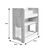Ραφιέρα Seagull pakoworld φυσικό-λευκό mdf 57x34x70εκ - ΟΡΓΑΝΩΣΗ ΣΠΙΤΙΟΥ στο Milonadakis.gr