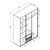 Ντουλάπα Bruse pakoworld μελαμίνη σε sonoma-oak απόχρωση 148.5x56.5x203.2εκ - ΝΤΟΥΛΑΠΕΣ στο Milonadakis.gr