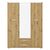 Ντουλάπα Rutenia pakoworld μελαμίνη σε oak απόχρωση 155.7x54x203εκ - ΝΤΟΥΛΑΠΕΣ στο Milonadakis.gr