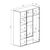 Ντουλάπα Rutenia pakoworld μελαμίνη σε oak απόχρωση 155.7x54x203εκ - ΝΤΟΥΛΑΠΕΣ στο Milonadakis.gr