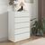Συρταριέρα Kuanger pakoworld mdf σε λευκή απόχρωση 80x40x109εκ - ΣΥΡΤΑΡΙΕΡΕΣ - ΤΟΥΑΛΕΤΕΣ στο Milonadakis.gr