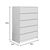Συρταριέρα Kuanger pakoworld mdf σε λευκή απόχρωση 80x40x109εκ - ΣΥΡΤΑΡΙΕΡΕΣ - ΤΟΥΑΛΕΤΕΣ στο Milonadakis.gr