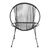 Καρέκλα κήπου Dapper pakoworld μαύρο μέταλλο-pe μαύρο 64.5x74.5x76εκ - ΚΑΡΕΚΛΕΣ - ΠΟΛΥΘΡΟΝΕΣ στο Milonadakis.gr