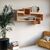 Ραφιέρα τοίχου Shellie pakoworld μελαμίνης σε oak απόχρωση 120x28x65εκ - ΡΑΦΙΑ ΤΟΙΧΟΥ στο Milonadakis.gr