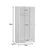 Ντουλάπα ρούχων δίφυλλη Zelia pakoworld σε sonoma-oak απόχρωση 79x42x180εκ - ΝΤΟΥΛΑΠΕΣ στο Milonadakis.gr