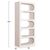 ΒΙΒΛΙΟΘΗΚΗ ΣΕΙΡΑ SANTORINI HM18062 MDF ΣΕ ΥΠΟΛΕΥΚΟ ΧΡΩΜΑ 80x38x180Yεκ. - ΒΙΤΡΙΝΕΣ στο Milonadakis.gr