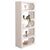 ΒΙΒΛΙΟΘΗΚΗ ΣΕΙΡΑ SANTORINI HM18062 MDF ΣΕ ΥΠΟΛΕΥΚΟ ΧΡΩΜΑ 80x38x180Yεκ. - ΒΙΤΡΙΝΕΣ στο Milonadakis.gr