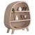 ΡΑΦΙΕΡΑ ΣΕΙΡΑ SANTORINI HM18060.02 MDF ΣΕ ΚΑΦΕ ΧΡΩΜΑ 120x38x133Υεκ. - ΒΙΤΡΙΝΕΣ στο Milonadakis.gr