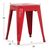 ΣΚΑΜΠΟ ΜΕΤΑΛΛΙΚΟ MELITA HM0096.44 ΣΕ ΚΟΚΚΙΝΟ ΧΡΩΜΑ 39x39x46Υεκ. - ΠΟΥΦ - ΣΚΑΜΠΟ - ΜΠΑΟΥΛΟ στο Milonadakis.gr