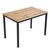 Τραπέζι Witte pakoworld MDF/Metal σε sonoma απόχρωση με λευκο πόδι 110x70x76εκ - ΤΡΑΠΕΖΙΑ ΚΟΥΖΙΝΑΣ στο Milonadakis.gr