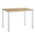 Τραπέζι Witte pakoworld MDF/Metal σε sonoma απόχρωση με μαύρο πόδι 110x70x76εκ - ΤΡΑΠΕΖΙΑ ΚΟΥΖΙΝΑΣ στο Milonadakis.gr