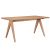 Τραπέζι Winslow pakoworld ξύλο rubberwood σε ανοιχτό καρυδί χρώμα 200x100x75εκ - ΤΡΑΠΕΖΙΑ ΚΟΥΖΙΝΑΣ στο Milonadakis.gr