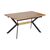 Τραπέζι Jessamy pakoworld επεκτεινόμενο MDF 43mm σε φυσική απόχρωση και πόδι μεταλλικό μαύρο 160/200x90x76εκ - ΤΡΑΠΕΖΙΑ ΚΟΥΖΙΝΑΣ στο Milonadakis.gr