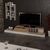 Έπιπλο τηλεόρασης Rumba pakoworld σε λευκή-oak απόχρωση 180x30x31εκ - ΕΠΙΠΛΑ ΤΗΛΕΟΡΑΣΗΣ στο Milonadakis.gr