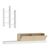 Έπιπλο τηλεόρασης Rumba pakoworld σε λευκή-oak απόχρωση 180x30x31εκ - ΕΠΙΠΛΑ ΤΗΛΕΟΡΑΣΗΣ στο Milonadakis.gr